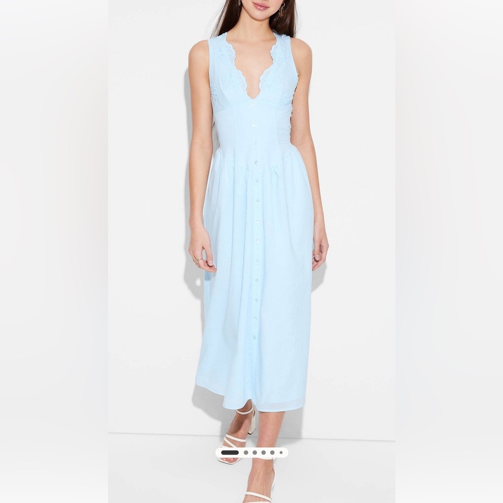 Wild Fable Light Blue Maxi Dress